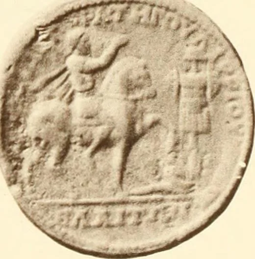 An illustration from Catalogue of Greek coins in the Hunterian collection, University of Glasgow, 1899, leaf 702