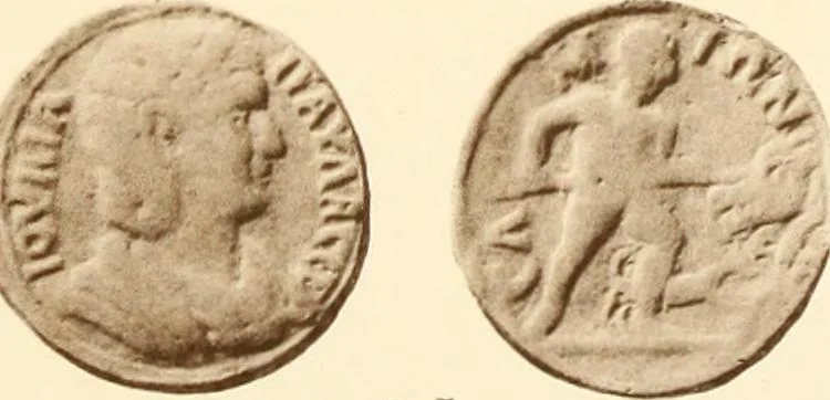 An illustration from Catalogue of Greek coins in the Hunterian collection, University of Glasgow, 1899, leaf 710