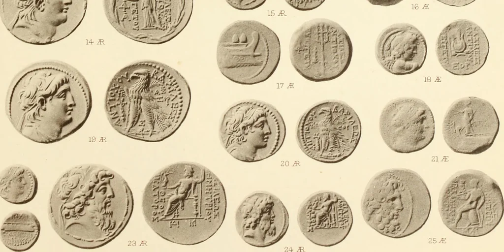 An illustration from Catalogue of Greek coins in the Hunterian collection, University of Glasgow, 1899, leaf 826