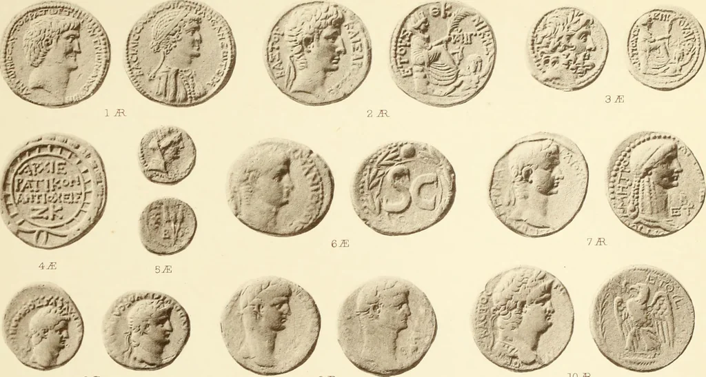 An illustration from Catalogue of Greek coins in the Hunterian collection, University of Glasgow, 1899, leaf 834