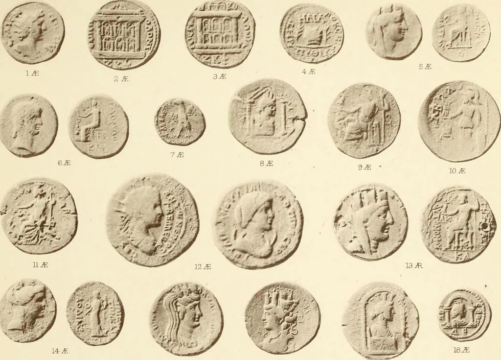 An illustration from Catalogue of Greek coins in the Hunterian collection, University of Glasgow, 1899, leaf 838