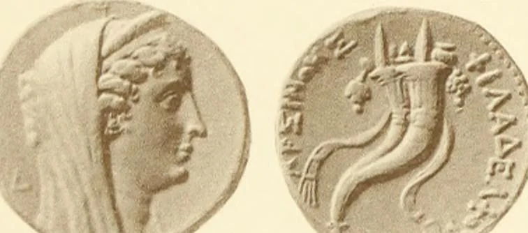 An illustration from Catalogue of Greek coins in the Hunterian collection, University of Glasgow, 1899, leaf 852