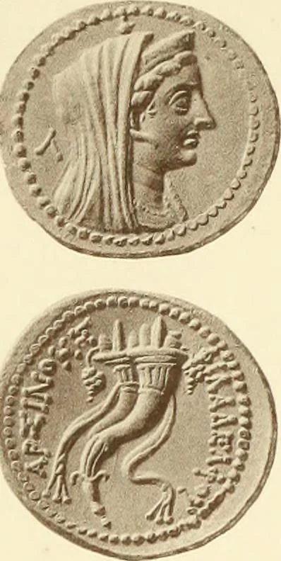 An illustration from Catalogue of Greek coins in the Hunterian collection, University of Glasgow, 1899, leaf 856