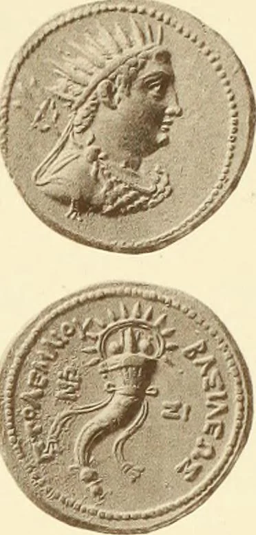 An illustration from Catalogue of Greek coins in the Hunterian collection, University of Glasgow, 1899, leaf 856