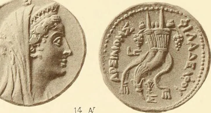 An illustration from Catalogue of Greek coins in the Hunterian collection, University of Glasgow, 1899, leaf 856