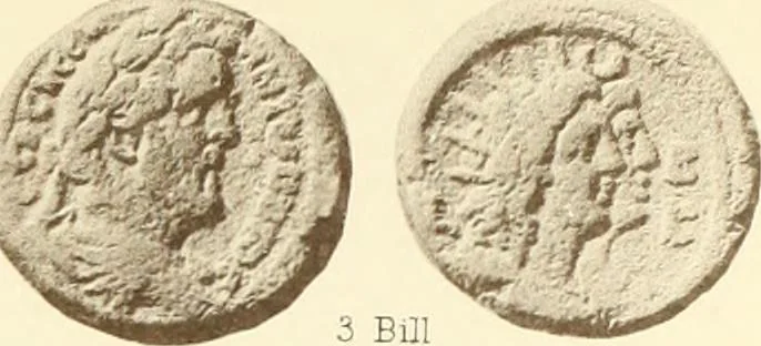 An illustration from Catalogue of Greek coins in the Hunterian collection, University of Glasgow, 1899, leaf 866