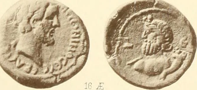 An illustration from Catalogue of Greek coins in the Hunterian collection, University of Glasgow, 1899, leaf 866