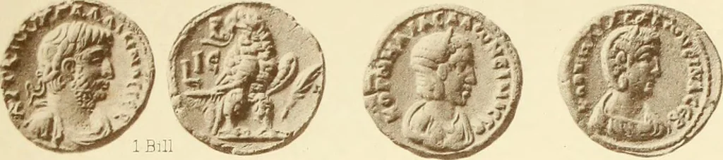 An illustration from Catalogue of Greek coins in the Hunterian collection, University of Glasgow, 1899, leaf 872