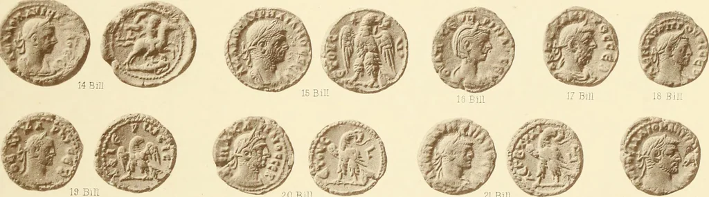 An illustration from Catalogue of Greek coins in the Hunterian collection, University of Glasgow, 1899, leaf 872