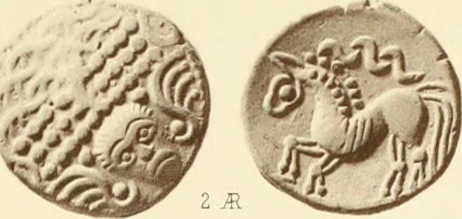 An illustration from Catalogue of Greek coins in the Hunterian collection, University of Glasgow, 1899, leaf 892