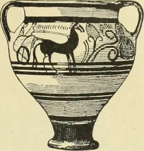 An illustration from Catalogue of the Greek and Etruscan vases in the British Museum, 1893, leaf 104