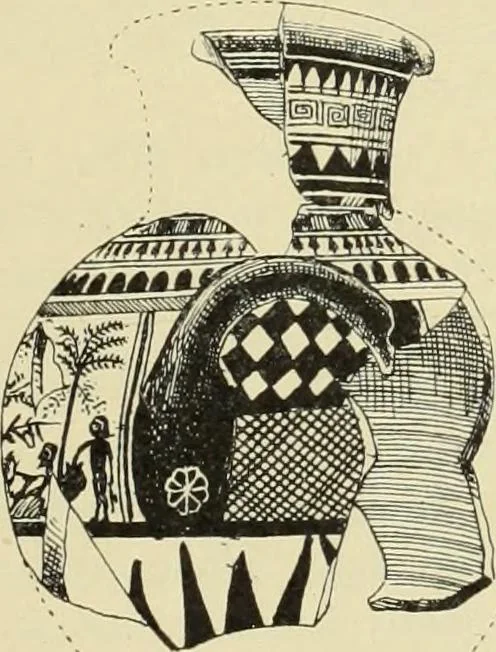 An illustration from Catalogue of the Greek and Etruscan vases in the British Museum, 1893, leaf 208