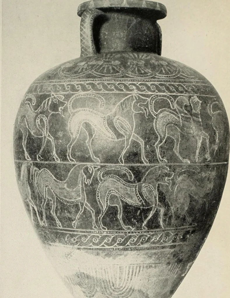An illustration from Catalogue of the Greek and Etruscan vases in the British Museum, 1893, leaf 356