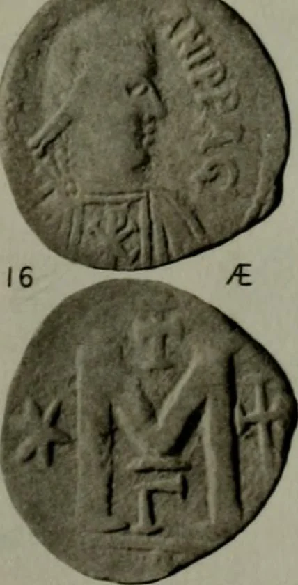 An illustration from Catalogue of the imperial Byzantine coins in the British Museum, 1908, leaf 446