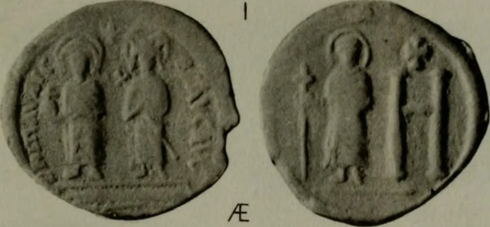 An illustration from Catalogue of the imperial Byzantine coins in the British Museum, 1908, leaf 468