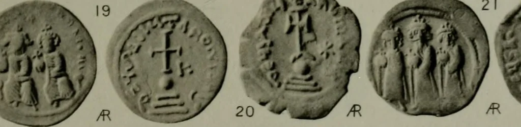 An illustration from Catalogue of the imperial Byzantine coins in the British Museum, 1908, leaf 474