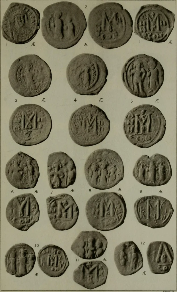 An illustration from Catalogue of the imperial Byzantine coins in the British Museum, 1908, leaf 476