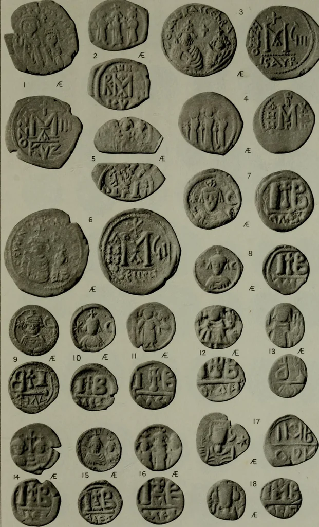 An illustration from Catalogue of the imperial Byzantine coins in the British Museum, 1908, leaf 480