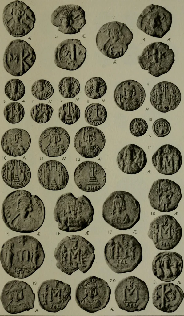 An illustration from Catalogue of the imperial Byzantine coins in the British Museum, 1908, leaf 386