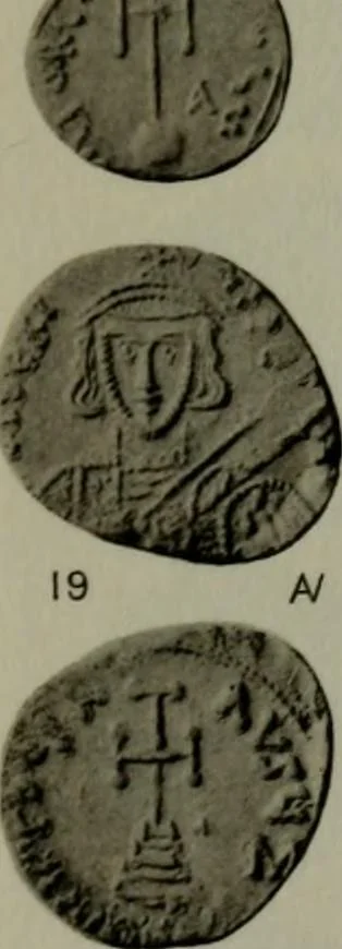 An illustration from Catalogue of the imperial Byzantine coins in the British Museum, 1908, leaf 392