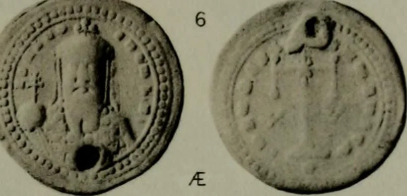 An illustration from Catalogue of the imperial Byzantine coins in the British Museum, 1908, leaf 418