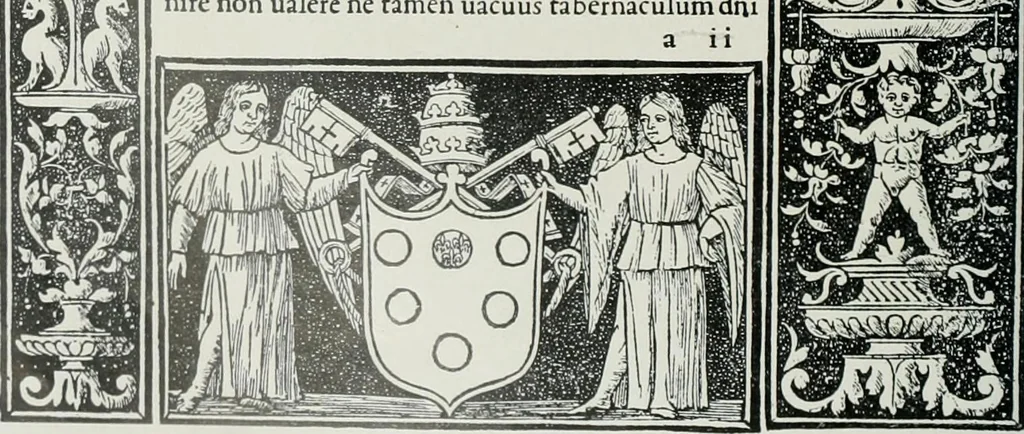 An illustration from Catalogue of an important library of rare and valuable books; incunabula typographica, mostly in original bindings; illustrated books of the XVIth and XVIIIth century; early Americana; Standard works on the fine arts; bibles and liturgical books; fine bindings; Judaica; early books on geography, etc., including Hypnerotomachia Poliphili, 1499; Schatzbehalter, 1491; Terentius, Venezia, 1497; Valturius, 1483; Dürers Hroswitha, Proportion a.o. Holbeins Dance of Death, 1538; The first Holbein Bible; Theuerdank, 1519; Monument du Costume; Janscha-Ziegler, Rheinansichten, etc, 1900, leaf 127