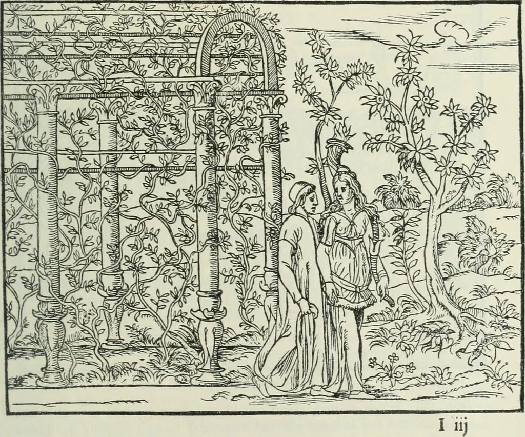 An illustration from Catalogue of an important library of rare and valuable books; incunabula typographica, mostly in original bindings; illustrated books of the XVIth and XVIIIth century; early Americana; Standard works on the fine arts; bibles and liturgical books; fine bindings; Judaica; early books on geography, etc., including Hypnerotomachia Poliphili, 1499; Schatzbehalter, 1491; Terentius, Venezia, 1497; Valturius, 1483; Dürers Hroswitha, Proportion a.o. Holbeins Dance of Death, 1538; The first Holbein Bible; Theuerdank, 1519; Monument du Costume; Janscha-Ziegler, Rheinansichten, etc, 1900, leaf 24