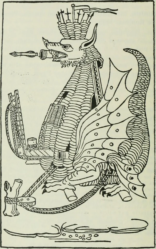 An illustration from Catalogue of an important library of rare and valuable books; incunabula typographica, mostly in original bindings; illustrated books of the XVIth and XVIIIth century; early Americana; Standard works on the fine arts; bibles and liturgical books; fine bindings; Judaica; early books on geography, etc., including Hypnerotomachia Poliphili, 1499; Schatzbehalter, 1491; Terentius, Venezia, 1497; Valturius, 1483; Dürers Hroswitha, Proportion a.o. Holbeins Dance of Death, 1538; The first Holbein Bible; Theuerdank, 1519; Monument du Costume; Janscha-Ziegler, Rheinansichten, etc, 1900, leaf 65