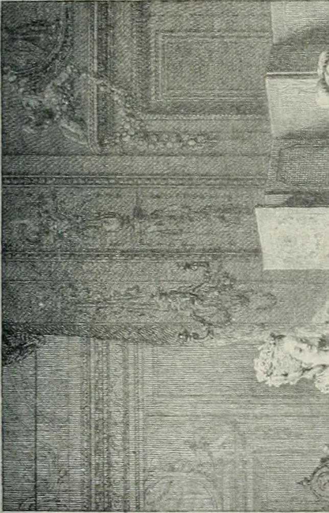 An illustration from Catalogue of an important library of rare and valuable books; incunabula typographica, mostly in original bindings; illustrated books of the XVIth and XVIIIth century; early Americana; Standard works on the fine arts; bibles and liturgical books; fine bindings; Judaica; early books on geography, etc., including Hypnerotomachia Poliphili, 1499; Schatzbehalter, 1491; Terentius, Venezia, 1497; Valturius, 1483; Dürers Hroswitha, Proportion a.o. Holbeins Dance of Death, 1538; The first Holbein Bible; Theuerdank, 1519; Monument du Costume; Janscha-Ziegler, Rheinansichten, etc, 1900, leaf 86