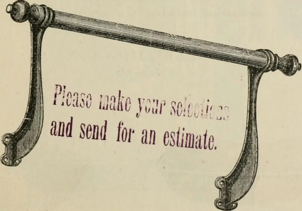 An illustration from Catalogue of improved and patented stable fittings and fixtures, brass, bronzed and nickel plated; poultry yard appliances, dog kennels, door and window guards, &c., &c., 1886, leaf 100