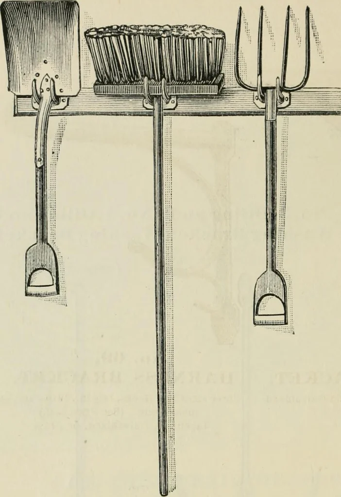 An illustration from Catalogue of improved and patented stable fittings and fixtures, brass, bronzed and nickel plated; poultry yard appliances, dog kennels, door and window guards, &c., &c., 1886, leaf 107