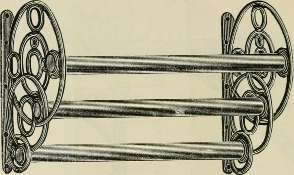 An illustration from Catalogue of improved and patented stable fittings and fixtures, brass, bronzed and nickel plated; poultry yard appliances, dog kennels, door and window guards, &c., &c., 1886, leaf 109