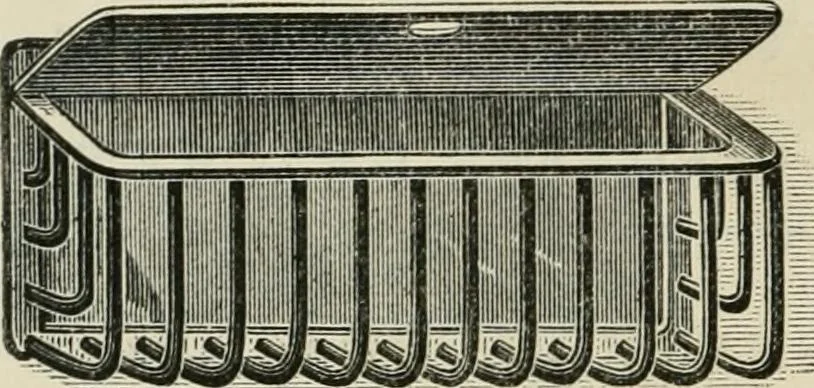 An illustration from Catalogue of improved and patented stable fittings and fixtures, brass, bronzed and nickel plated; poultry yard appliances, dog kennels, door and window guards, &c., &c., 1886, leaf 109
