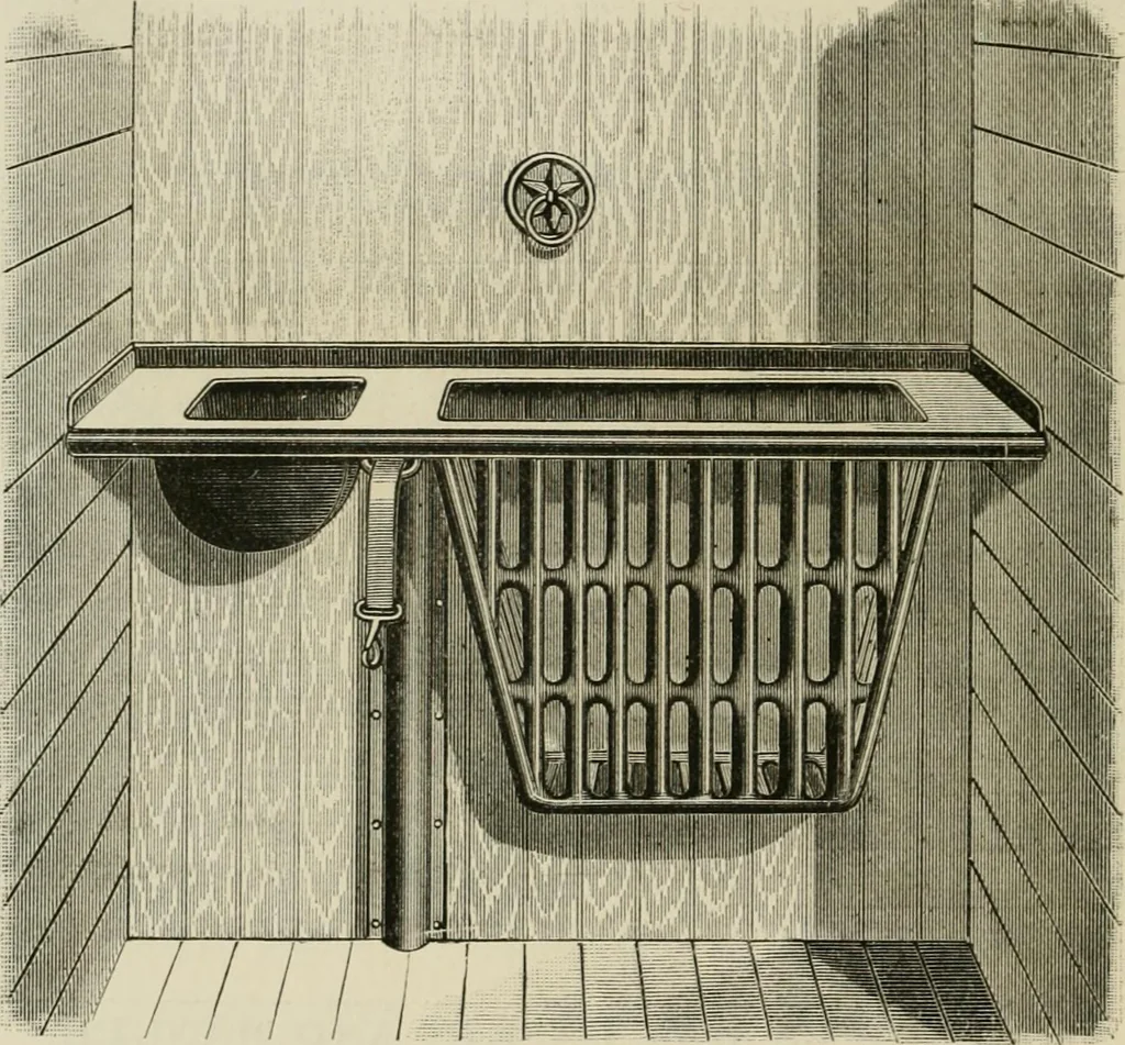 An illustration from Catalogue of improved and patented stable fittings and fixtures, brass, bronzed and nickel plated; poultry yard appliances, dog kennels, door and window guards, &c., &c., 1886, leaf 11
