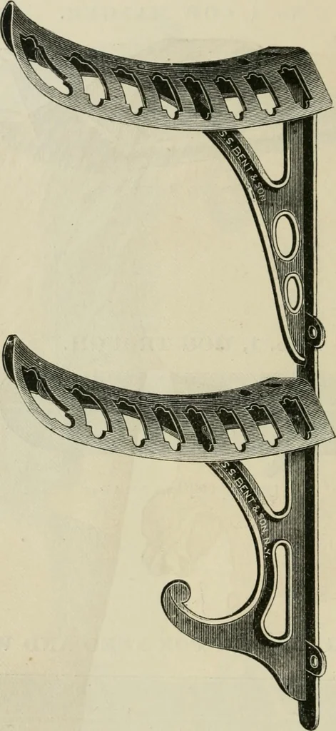 An illustration from Catalogue of improved and patented stable fittings and fixtures, brass, bronzed and nickel plated; poultry yard appliances, dog kennels, door and window guards, &c., &c., 1886, leaf 113