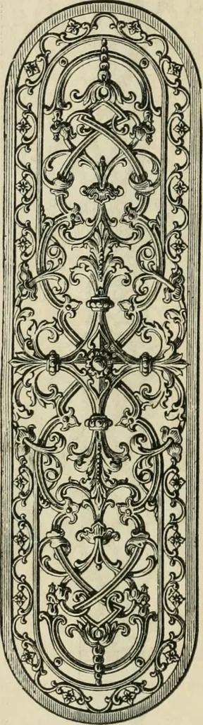 An illustration from Catalogue of improved and patented stable fittings and fixtures, brass, bronzed and nickel plated; poultry yard appliances, dog kennels, door and window guards, &c., &c., 1886, leaf 117