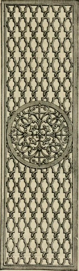 An illustration from Catalogue of improved and patented stable fittings and fixtures, brass, bronzed and nickel plated; poultry yard appliances, dog kennels, door and window guards, &c., &c., 1886, leaf 118