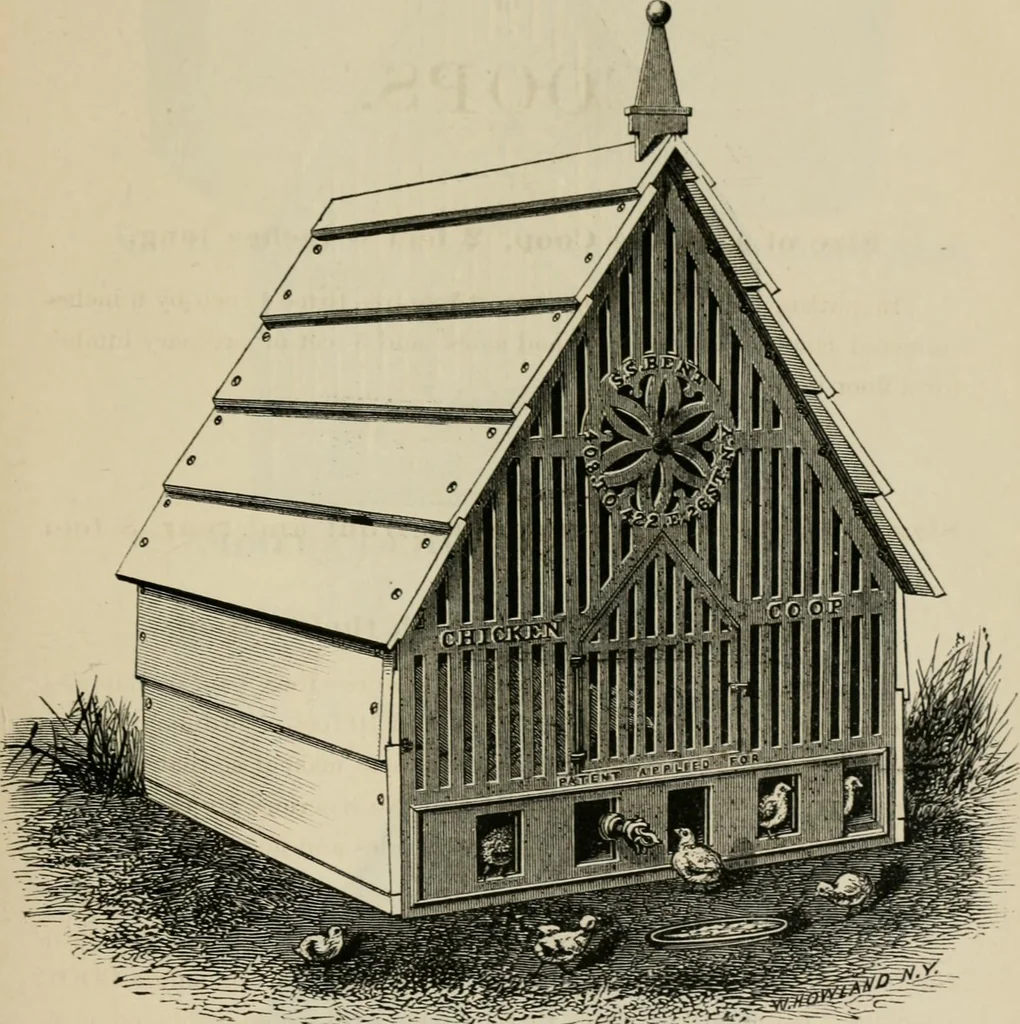 An illustration from Catalogue of improved and patented stable fittings and fixtures, brass, bronzed and nickel plated; poultry yard appliances, dog kennels, door and window guards, &c., &c., 1886, leaf 126