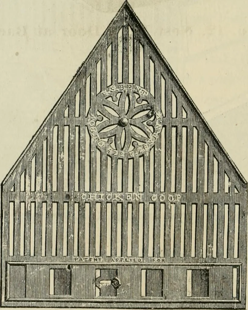 An illustration from Catalogue of improved and patented stable fittings and fixtures, brass, bronzed and nickel plated; poultry yard appliances, dog kennels, door and window guards, &c., &c., 1886, leaf 127