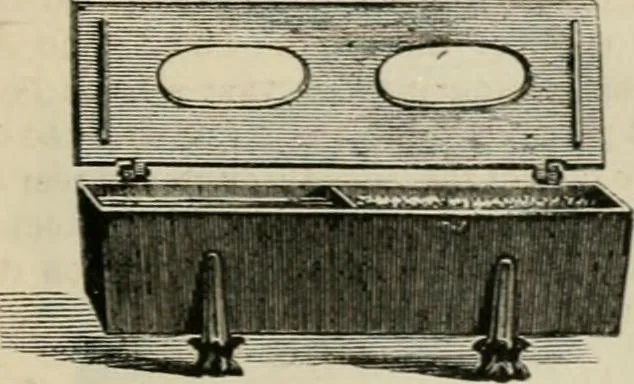 An illustration from Catalogue of improved and patented stable fittings and fixtures, brass, bronzed and nickel plated; poultry yard appliances, dog kennels, door and window guards, &c., &c., 1886, leaf 130