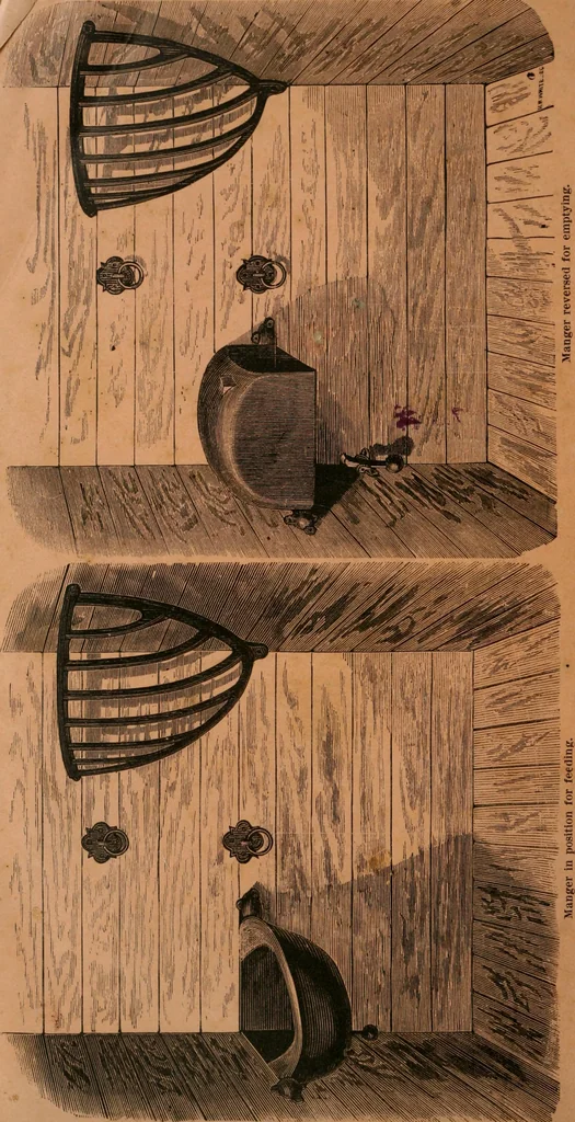 An illustration from Catalogue of improved and patented stable fittings and fixtures, brass, bronzed and nickel plated; poultry yard appliances, dog kennels, door and window guards, &c., &c., 1886, leaf 139