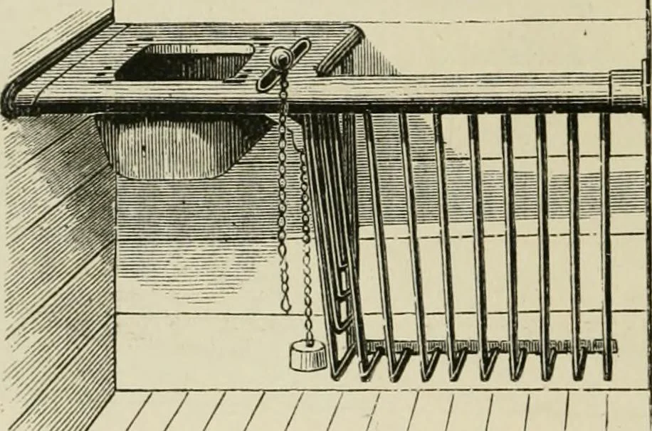 An illustration from Catalogue of improved and patented stable fittings and fixtures, brass, bronzed and nickel plated; poultry yard appliances, dog kennels, door and window guards, &c., &c., 1886, leaf 15
