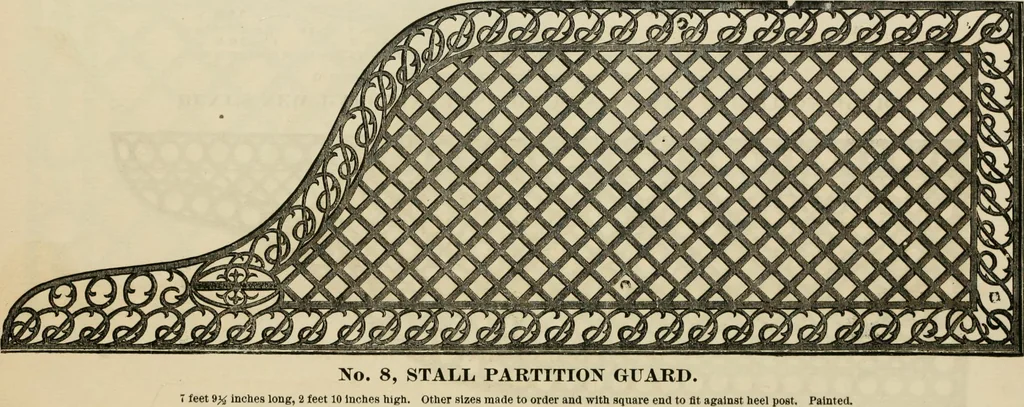 An illustration from Catalogue of improved and patented stable fittings and fixtures, brass, bronzed and nickel plated; poultry yard appliances, dog kennels, door and window guards, &c., &c., 1886, leaf 29