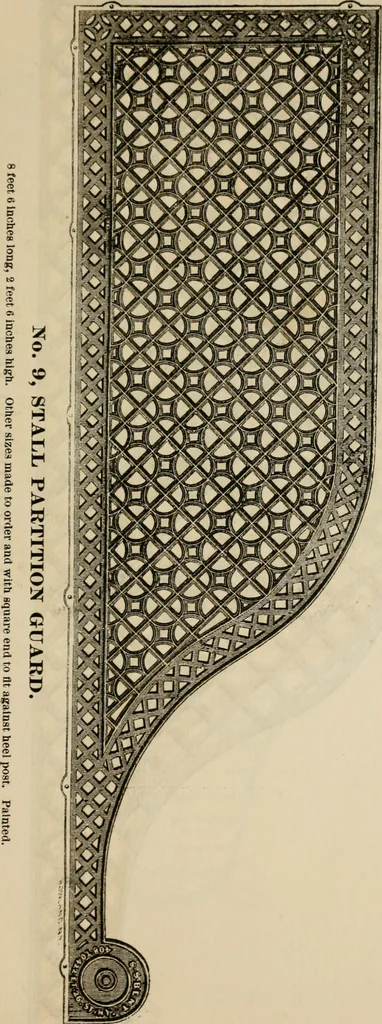 An illustration from Catalogue of improved and patented stable fittings and fixtures, brass, bronzed and nickel plated; poultry yard appliances, dog kennels, door and window guards, &c., &c., 1886, leaf 30
