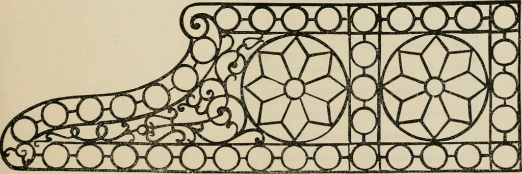 An illustration from Catalogue of improved and patented stable fittings and fixtures, brass, bronzed and nickel plated; poultry yard appliances, dog kennels, door and window guards, &c., &c., 1886, leaf 44