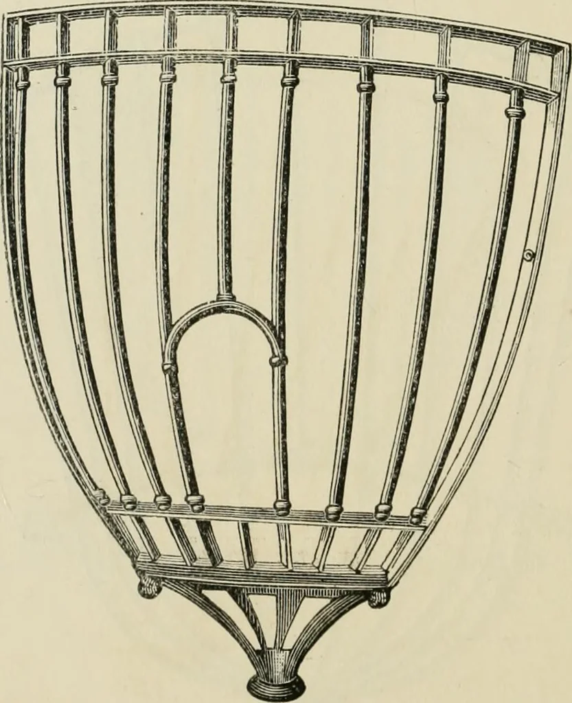 An illustration from Catalogue of improved and patented stable fittings and fixtures, brass, bronzed and nickel plated; poultry yard appliances, dog kennels, door and window guards, &c., &c., 1886, leaf 61