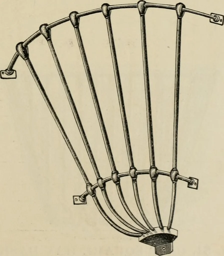 An illustration from Catalogue of improved and patented stable fittings and fixtures, brass, bronzed and nickel plated; poultry yard appliances, dog kennels, door and window guards, &c., &c., 1886, leaf 62