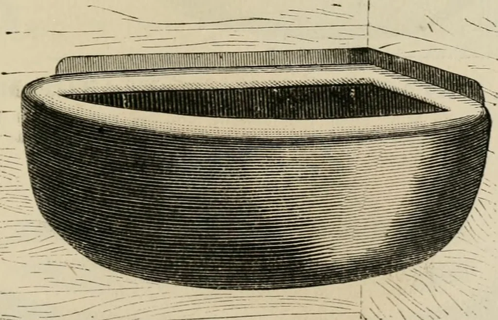 An illustration from Catalogue of improved and patented stable fittings and fixtures, brass, bronzed and nickel plated; poultry yard appliances, dog kennels, door and window guards, &c., &c., 1886, leaf 68