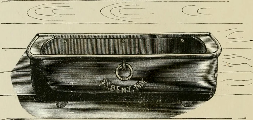An illustration from Catalogue of improved and patented stable fittings and fixtures, brass, bronzed and nickel plated; poultry yard appliances, dog kennels, door and window guards, &c., &c., 1886, leaf 71