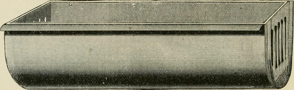 An illustration from Catalogue of improved and patented stable fittings and fixtures, brass, bronzed and nickel plated; poultry yard appliances, dog kennels, door and window guards, &c., &c., 1886, leaf 73